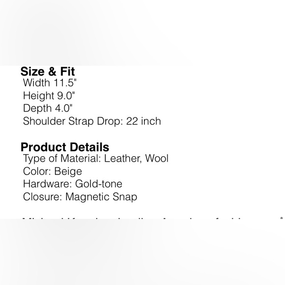 Michael kors milo strap bag! Rare find - Picture 7 of 11